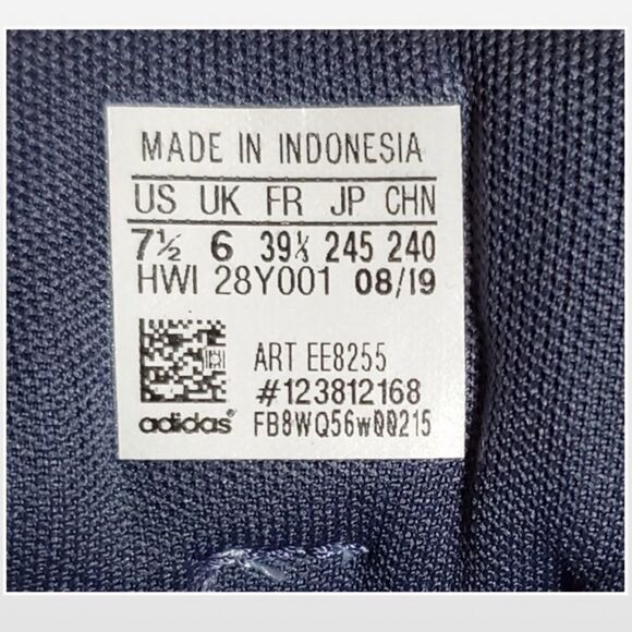 New Adidas Shoes Womens Size 6.5 Blue White Athletic Active Sneakers Logo NWT - Picture 16 of 16